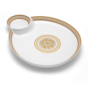 Блюдо с соусником фигурное